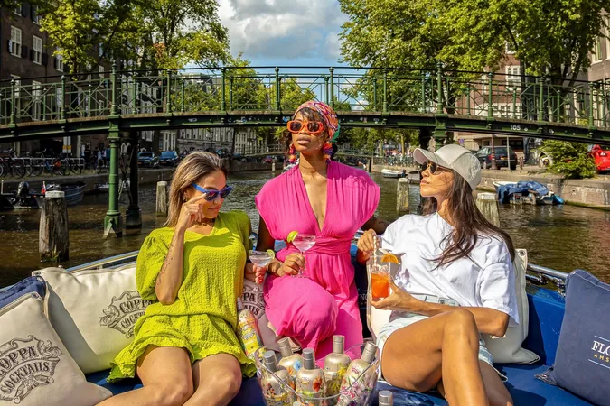 Floating Amsterdam boat on the canals